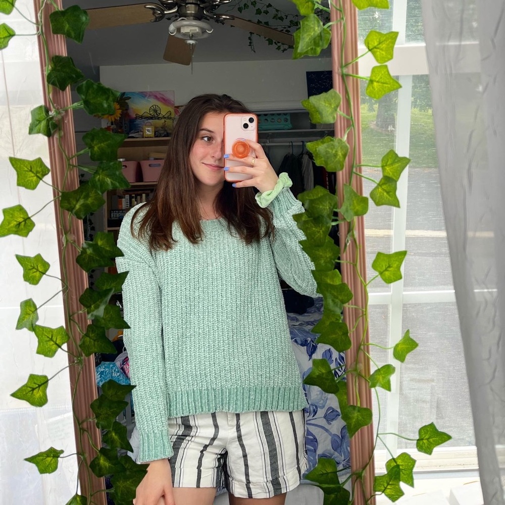 Aerie Mint Green Knit Sweater Size Small